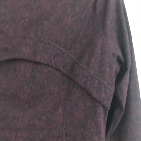 Burgundy black full zip workout jacket - Picture 5 of 5